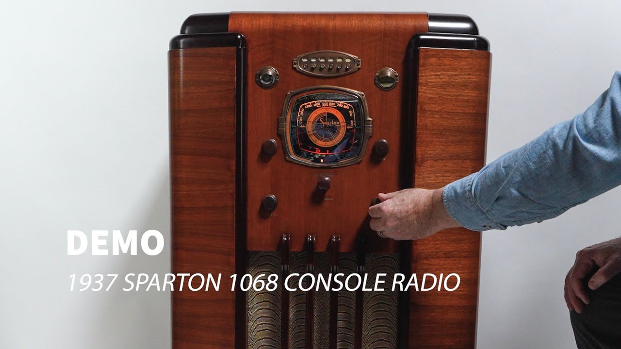 Demo of 1937 Sparton 1068 Radio + Bluetooth Retrofit