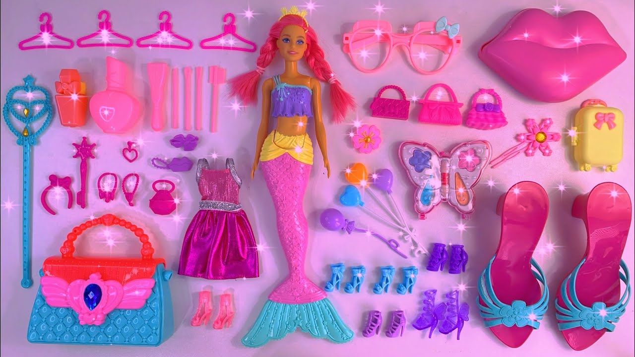 Disney Princess Doll Makeover ~ DIY Miniature Ideas For Barbie ~ Wig, Dress, Faceup, andMore! DIY 