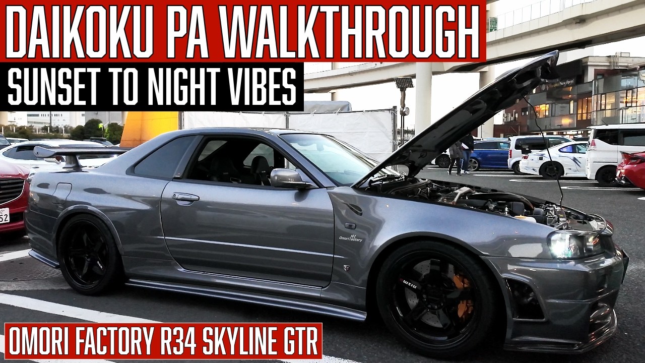 Daikoku PA Walkthrough: Sunset to Night Vibes (JDM Car Meet 2026)
