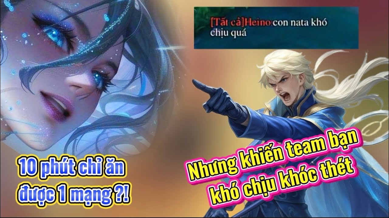 Trâm Anh cầm Nata phút thứ 10 chỉ mới ăn 1 mạng nhưng khiến team bạn khó chịu vô cùng | Trâm Anh 5p