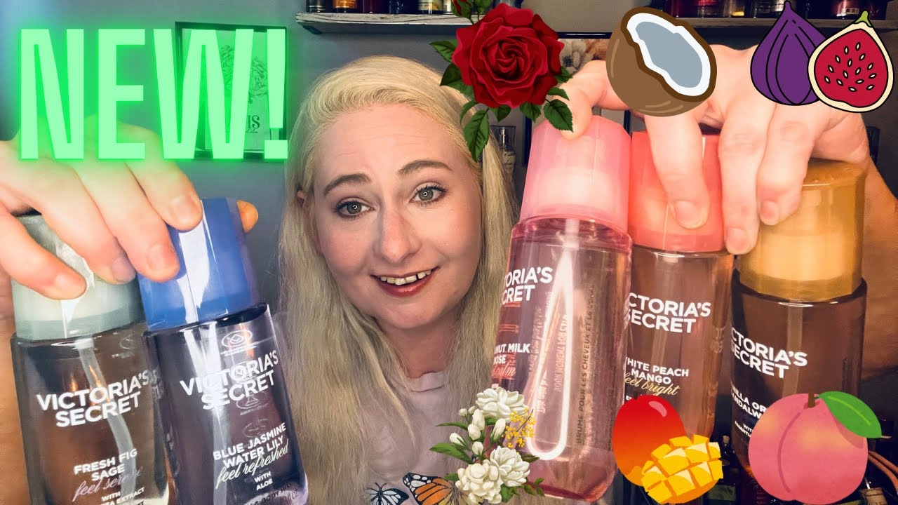 NEW VICTORIA’S SECRET NATURALS COLLECTION! FIRST IMPRESSIONS | ALL 5 OF THE MISTS!! 🥥🌹🥭🍑🪷🪵