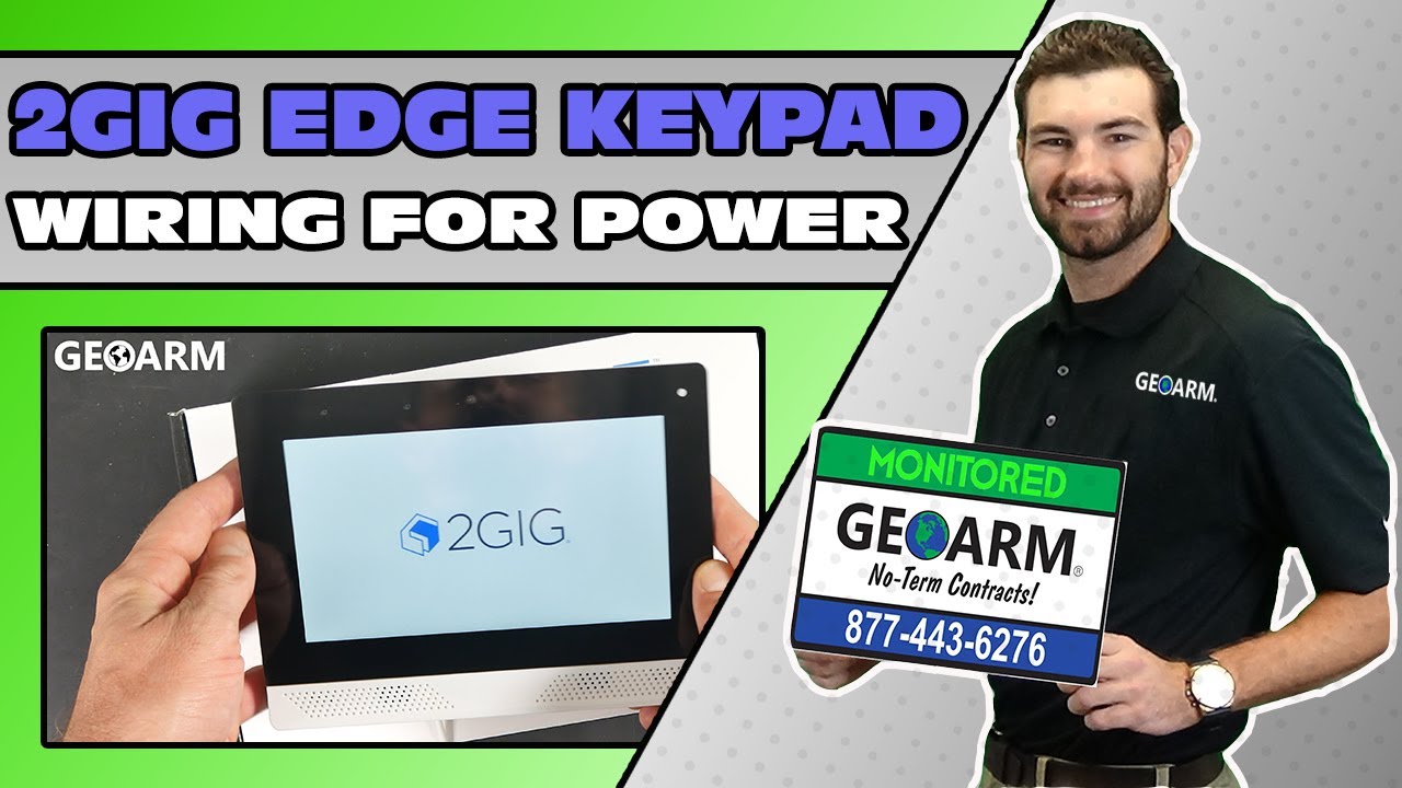 2GIG EDGE KEYPAD: Wiring for Power