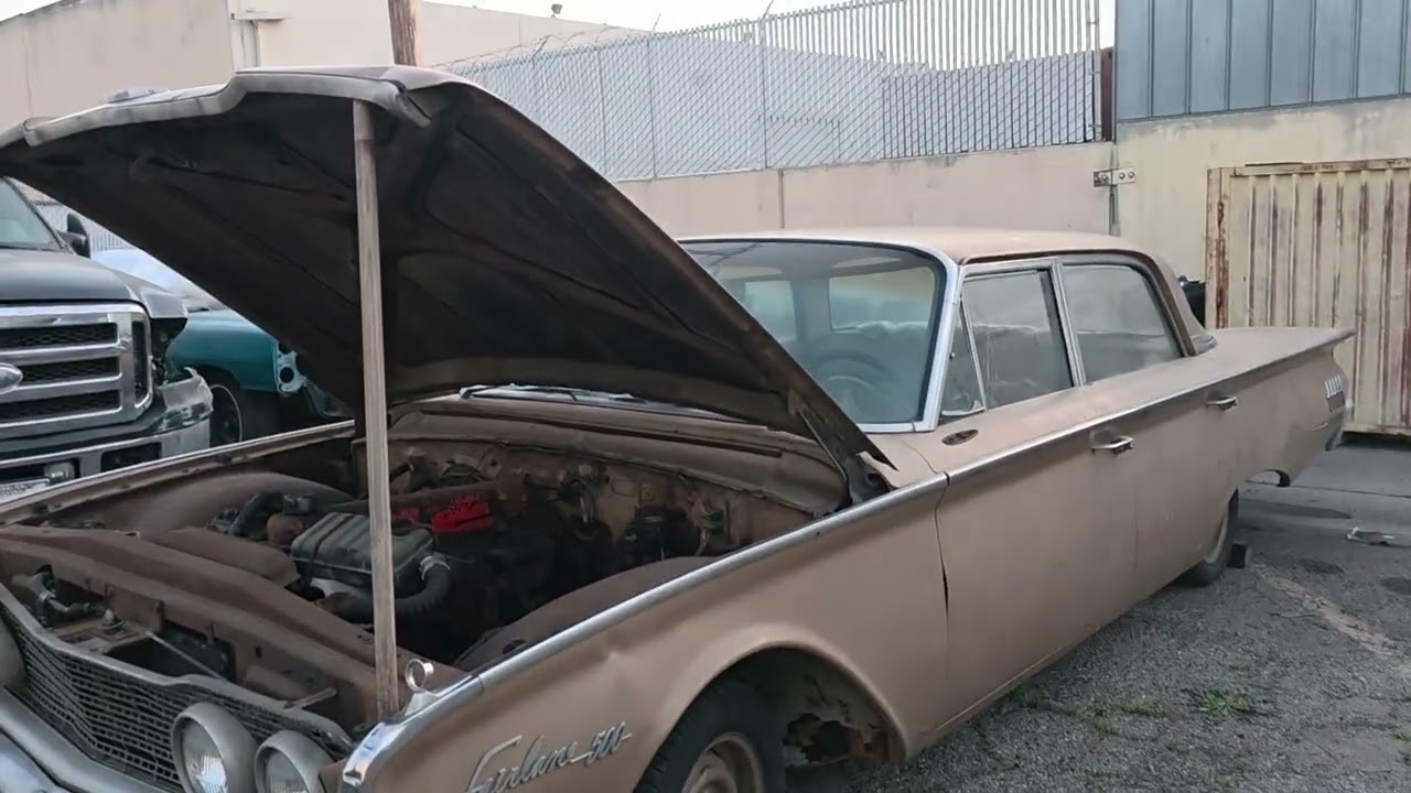 1960 Ford Fairlane 500, needs restoring badly
