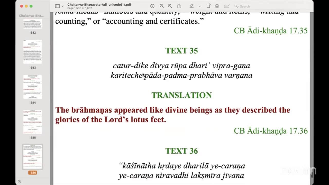 Sri Chaitanya Bhagvat Book Reading