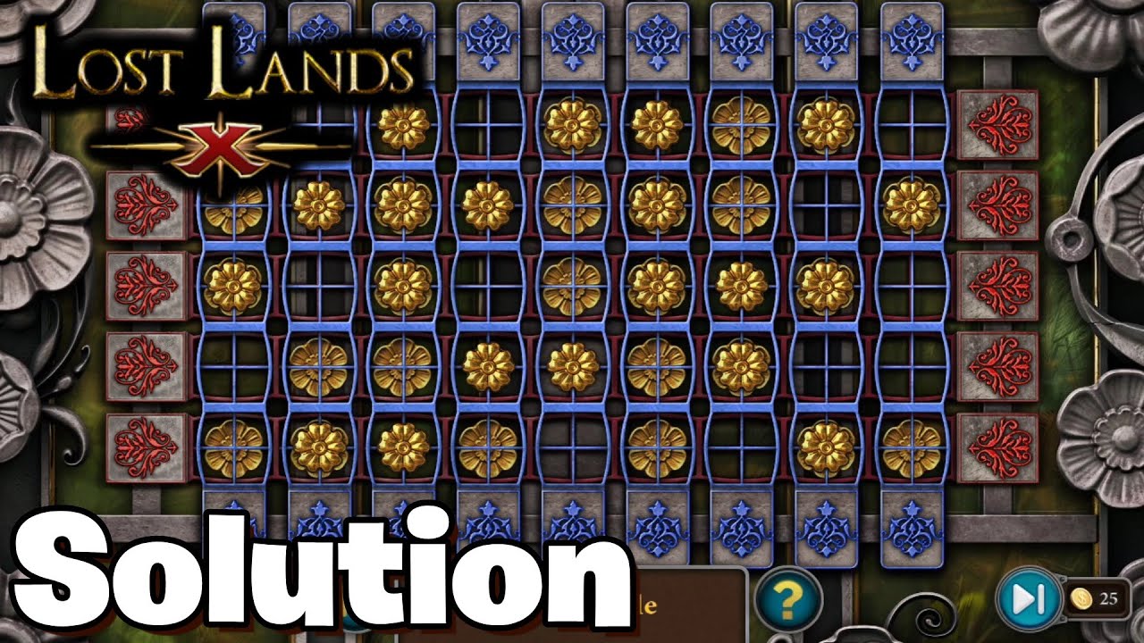 Lost Lands 10 - Mini Game 4 Grids with flowers || Solution [Five-BN]