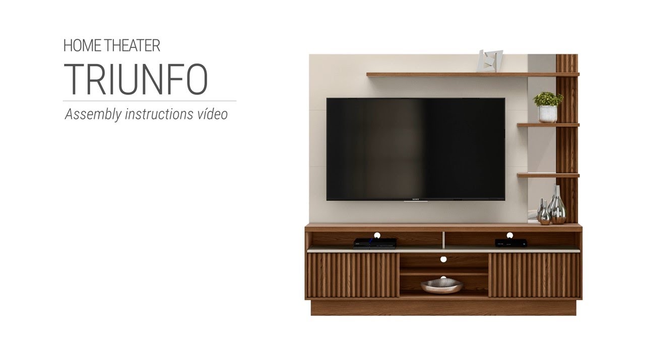 Home Theater Triunfo assembly instruction video - Linea Brasil