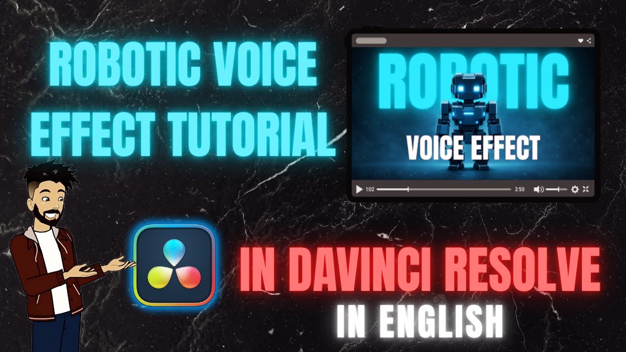 Как превратить обычный голос в роботизированный в DaVinci Resolve | Полный видеоурок на английско...