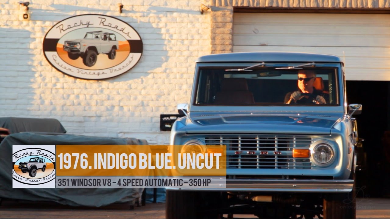 1976 Indigo Blue Uncut Ford Bronco 