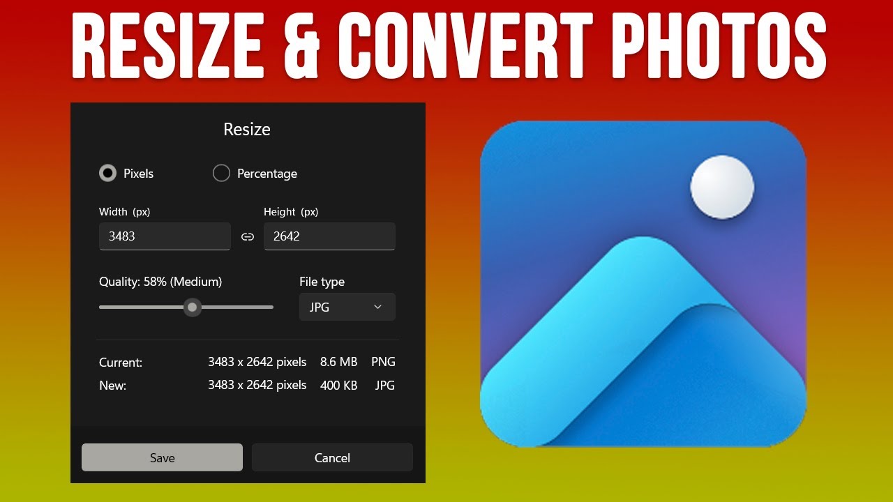 How to Reduce Image File Sizes & Convert Them to Other Formats Using the Windows Photos App