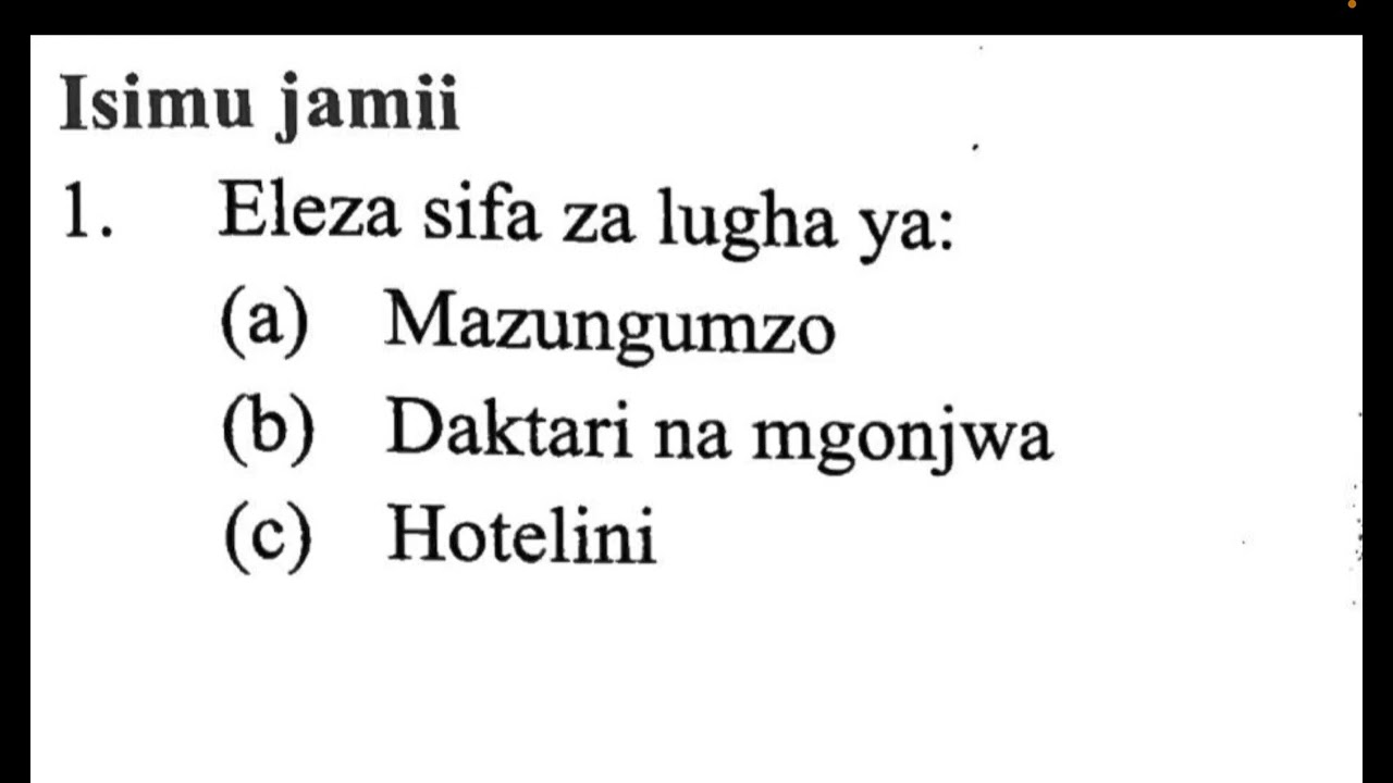 sajili ya mazungumzo ya ana kwa ana | sifa za
