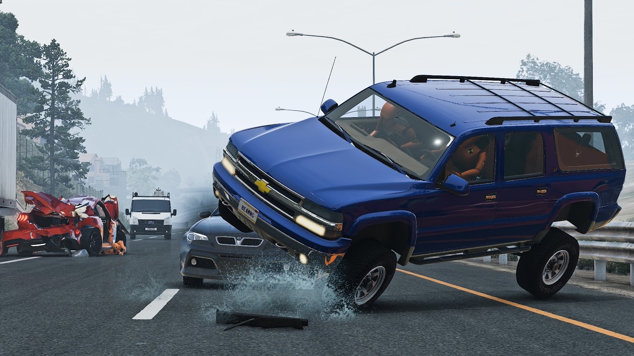 BeamNG Drive - Realistic Car Crashes | Dangerous Driving #10