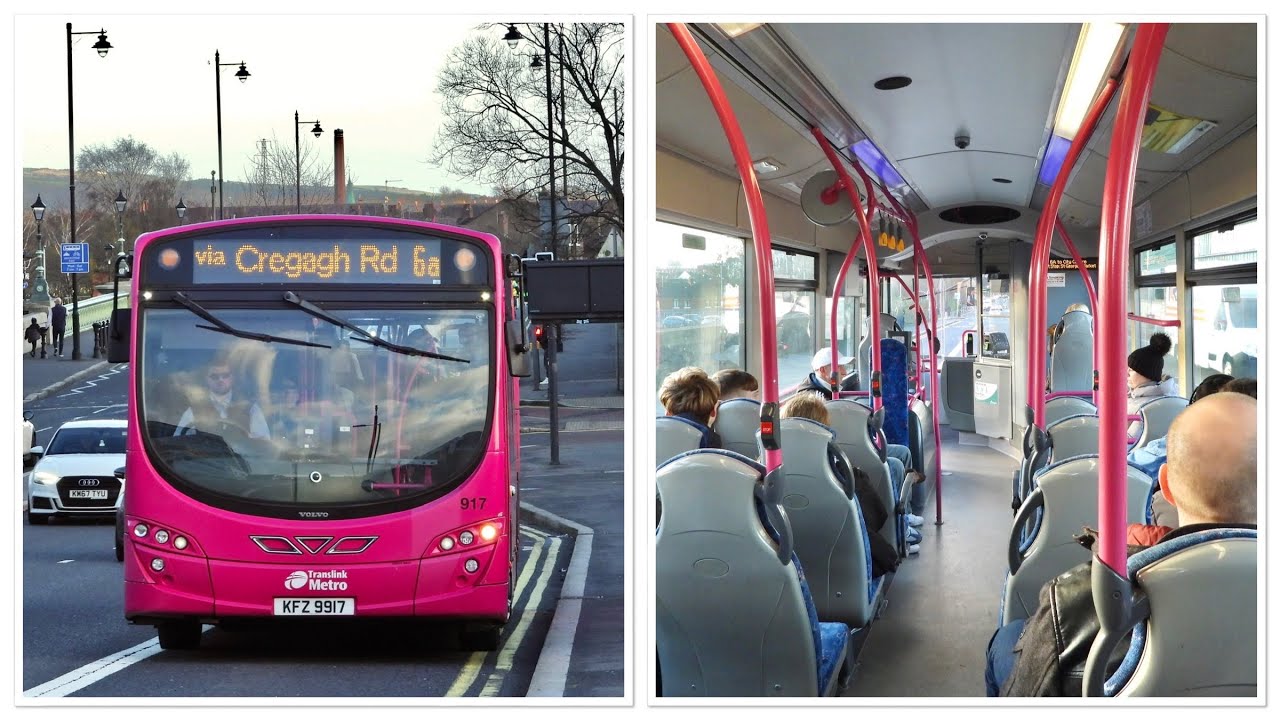 Ride on Translink Metro Wright Eclipse 2 #917 on route 6a