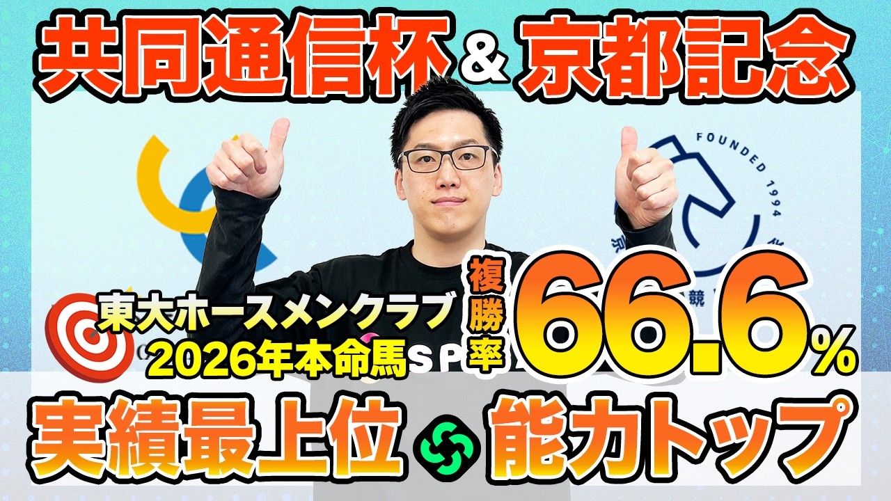 【共同通信杯・京都記念2026 最終予想】東大HCはGⅠ馬ロブチェン本命！京大競馬研の本命は実力最上位の一頭（東大・京大式）