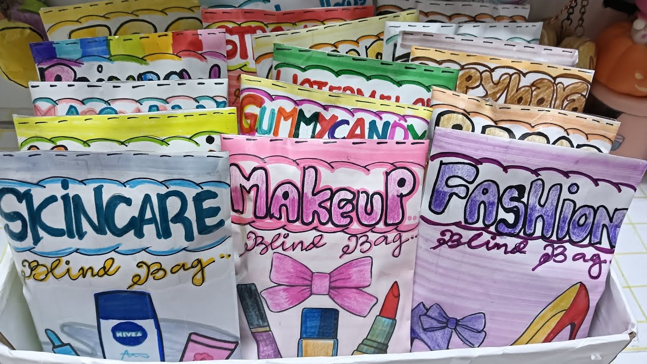  Mini Blind Bag Opening ASMR!#paperdiy #random #opening #blindbag #fashion #makeup 