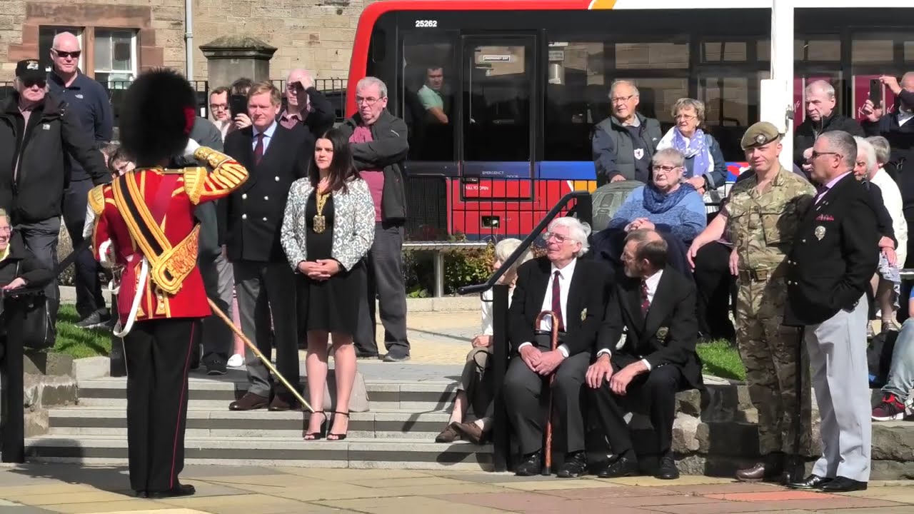 The Scots Guards Band & Pipes & Drums play Kirkcaldy