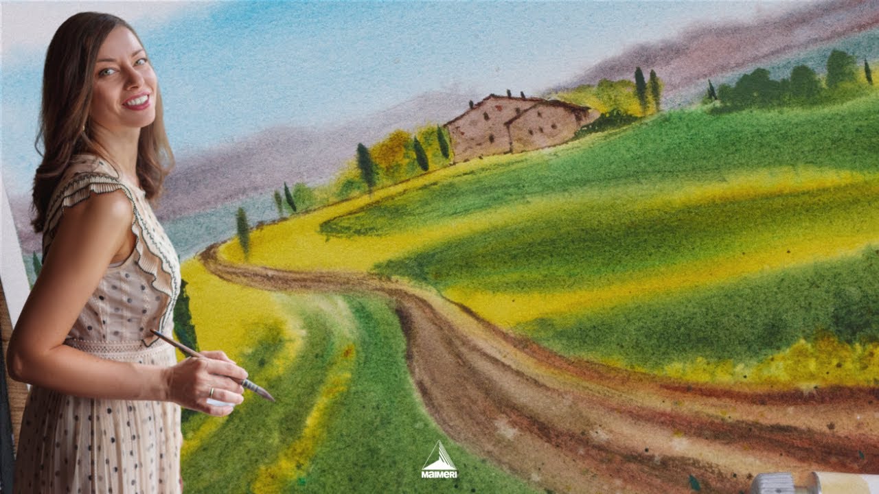 Tuscan Landscapes: A Watercolor Tutorial