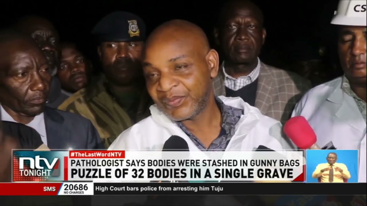 32 bodies, among them 7 adults and 25 children, exhumed from mass grave in Kericho