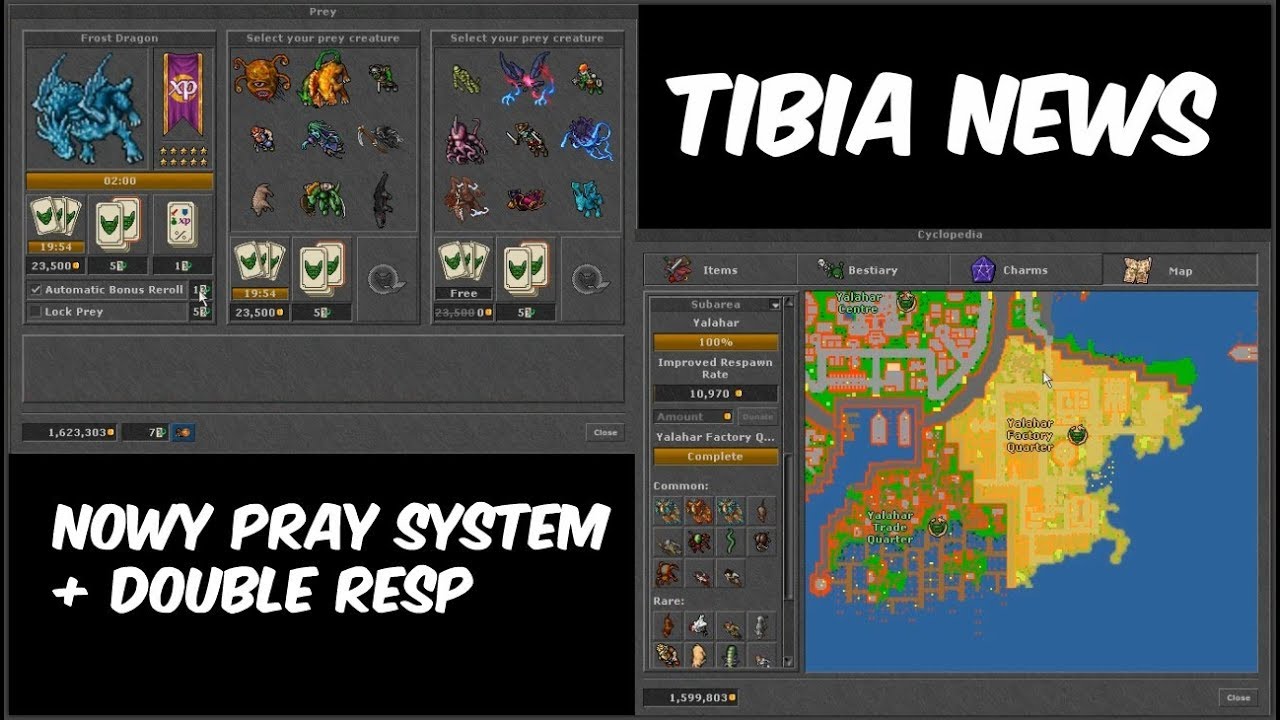 Tibia News | Double Resp | Nowy System Prey