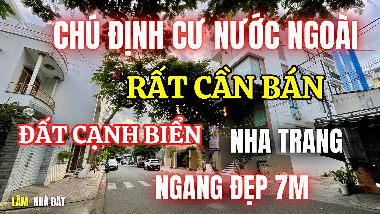 Chú ĐỊNH CƯ nước ngoài rất CẦN BÁN đất GẦN biển NHA TRANG ngang đẹp hiếm 7M