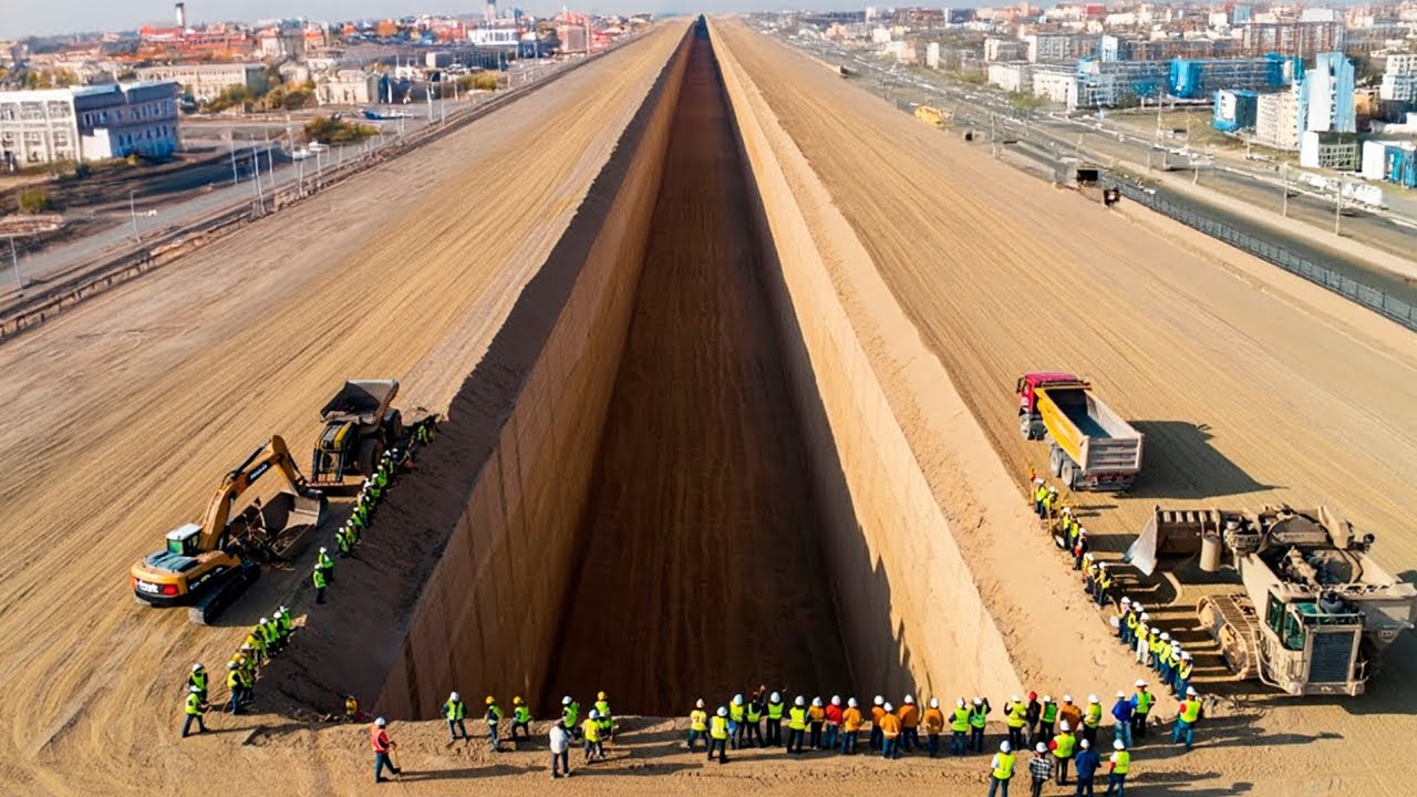 Canada Is Digging a Huge Trench Under Ontario’s 401 Highway to Get to the U.S.