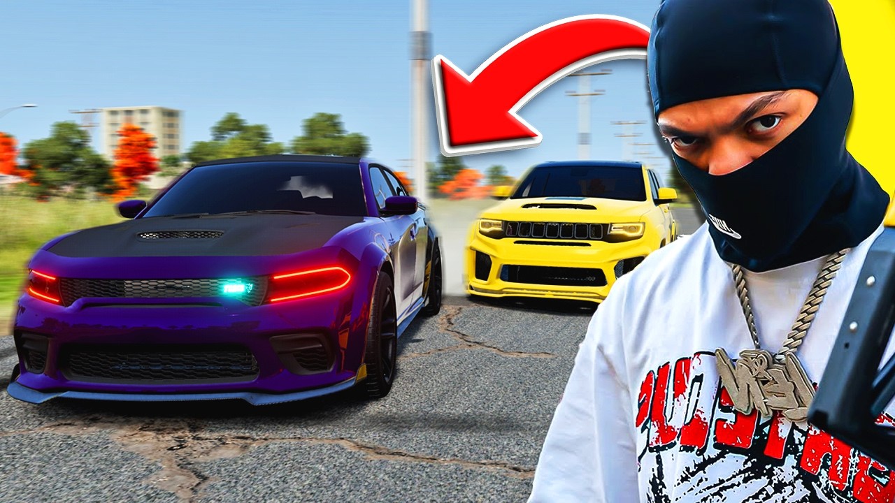 Stealing FAMOUS YouTubers Hellcats and Trackhawks in BeamNG Drive