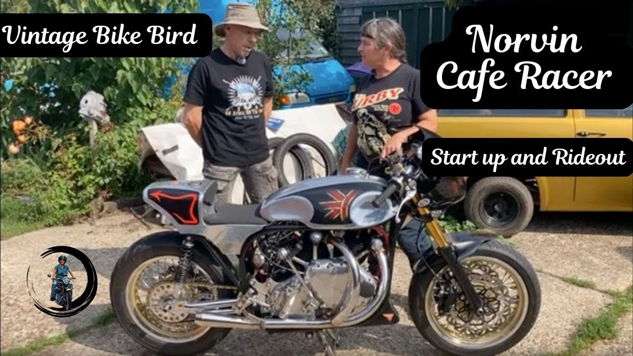 Norvin Cafe Racer @vintagebikebird special @vintagemotorcyle @classicbike @classicmotorcyle @startup