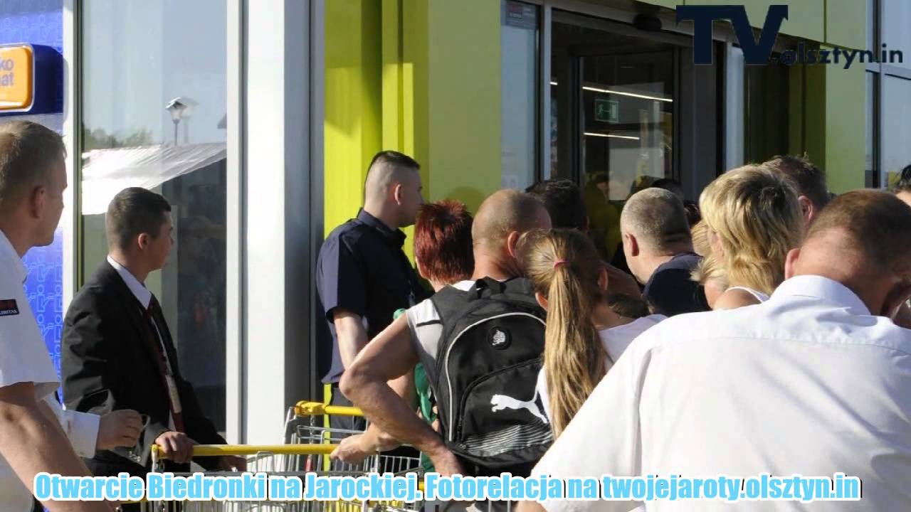 Otwarcie Biedronki na Jarockiej. Olsztyn / Jaroty