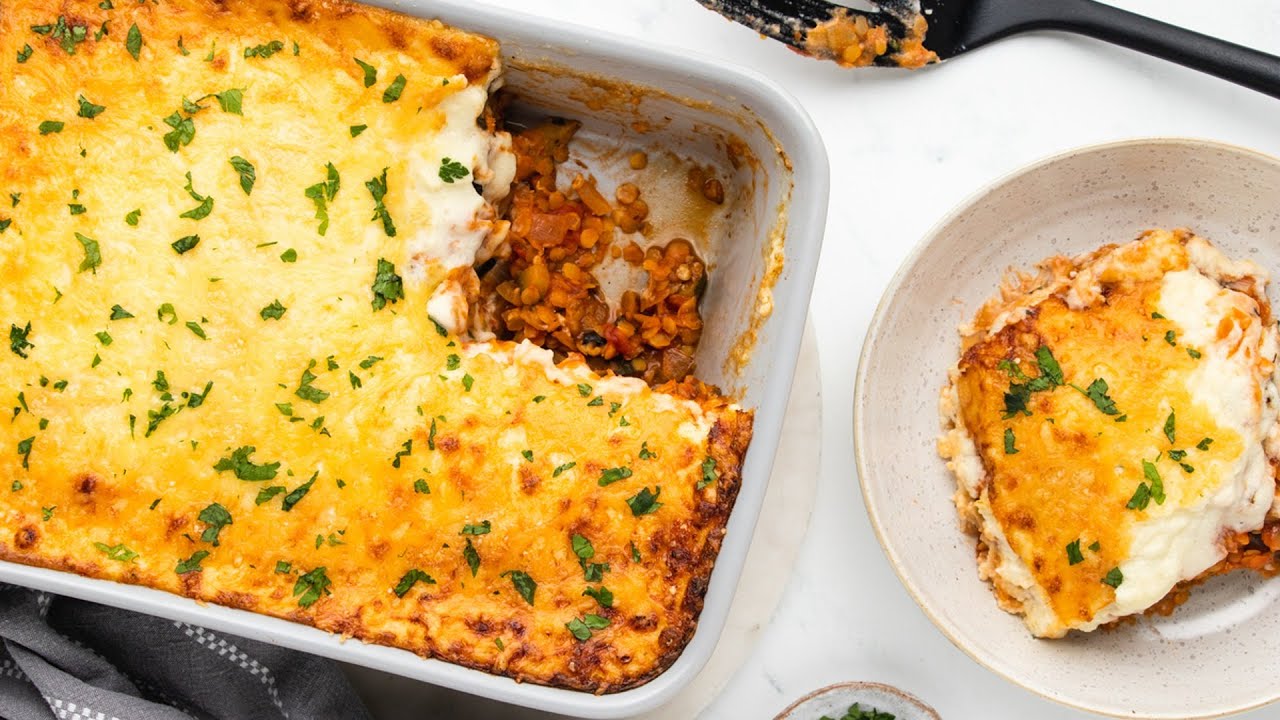 Vegetarian Lentil Moussaka Recipe