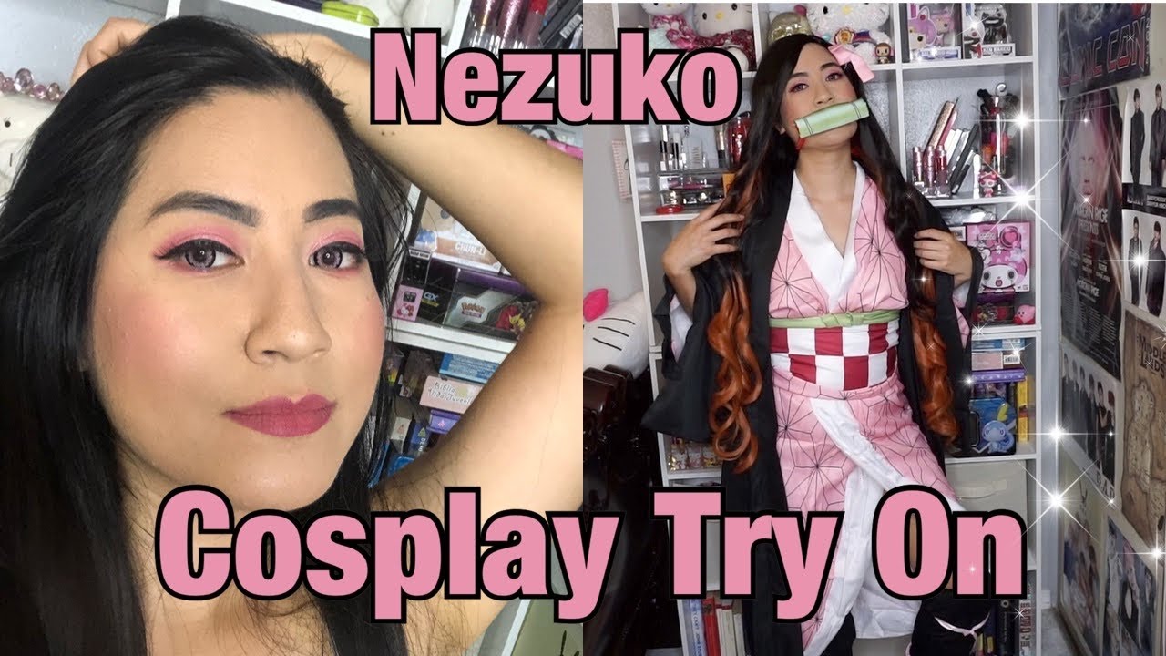 Nezuko Cosplay Unboxing and Try On| My First Cosplay Review!!