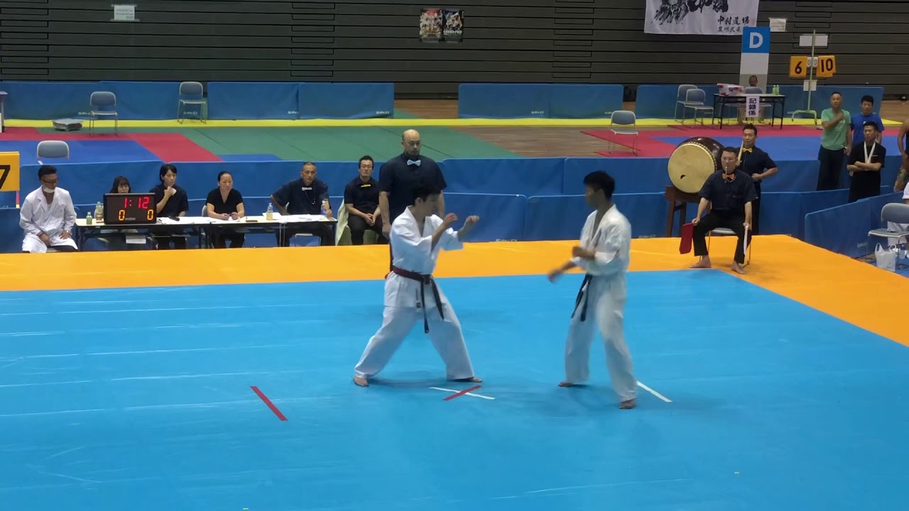福地勇人vs小西佑哉選手 中量級決勝戦 極真会館中村道場全日本 2019年８月25日