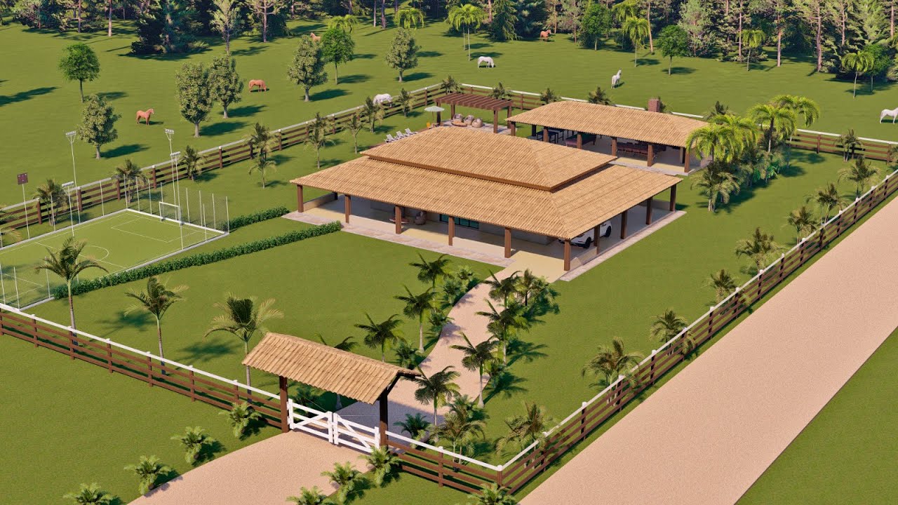 Ch&aacute;cara - Casa de Campo com 4 Quartos e Espa&ccedil;o Gourmet - MOD - Contato na Descri&ccedil;&atilde;o | YT2981