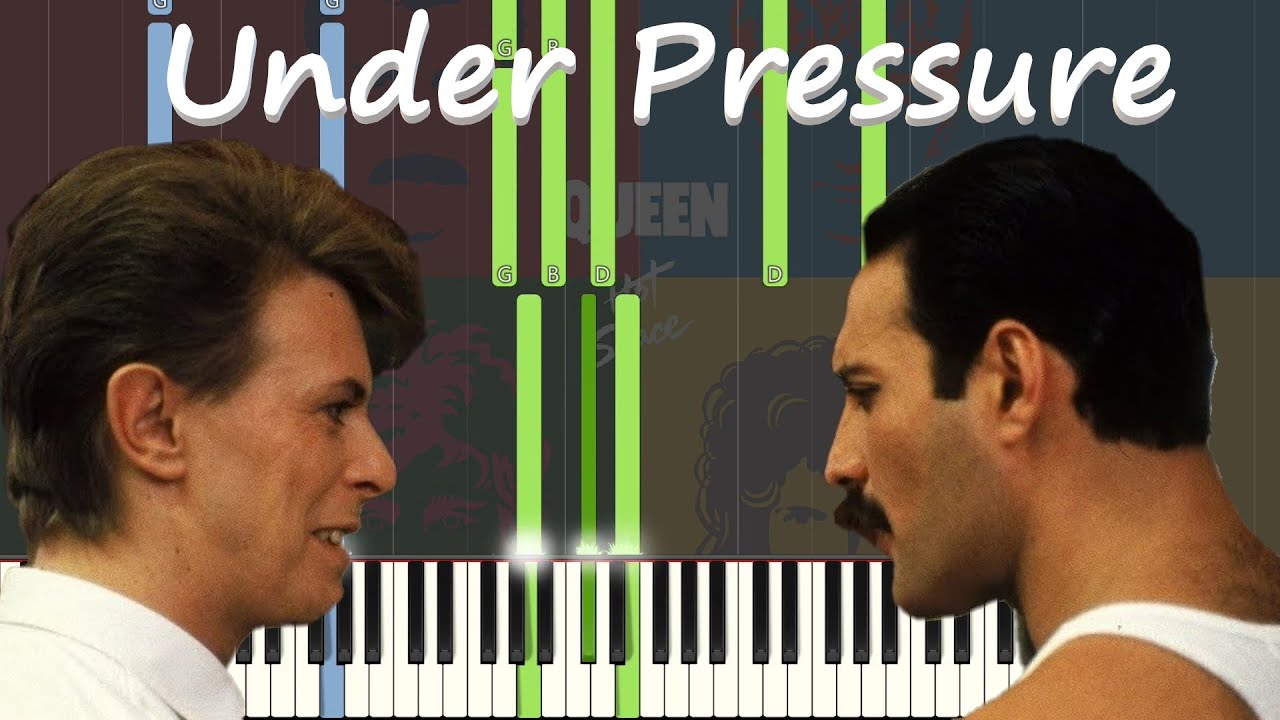 Queen - Under Pressure Piano/Karaoke *FREE SHEET MUSIC IN DESC* As Played by Queen