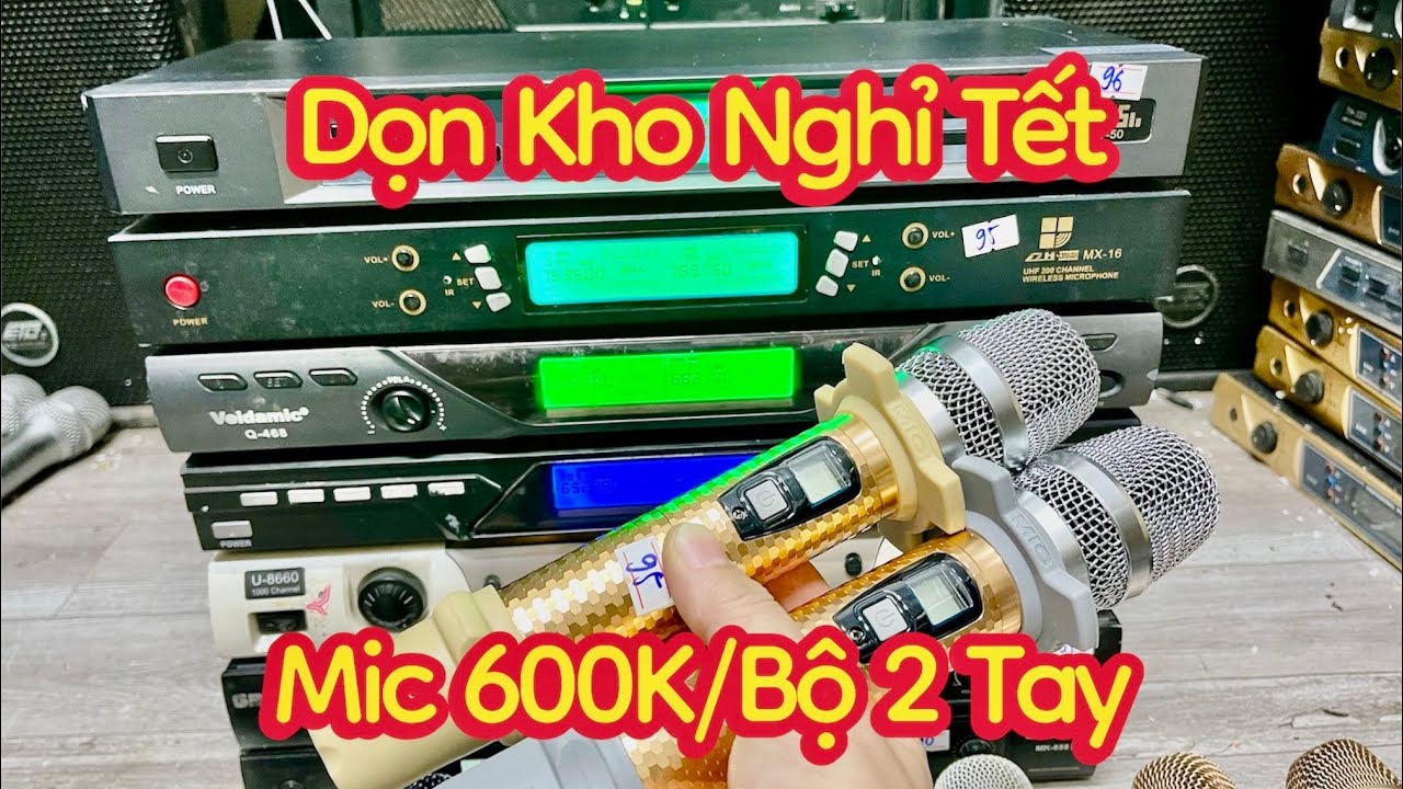 🔥600K Bộ Mic Bãi 2 Tay - Dọn Kho Nghỉ Tết Mic Baier Mic Bbs Mic Nội Địa Giá Vài Trăm Để AE Karaoke