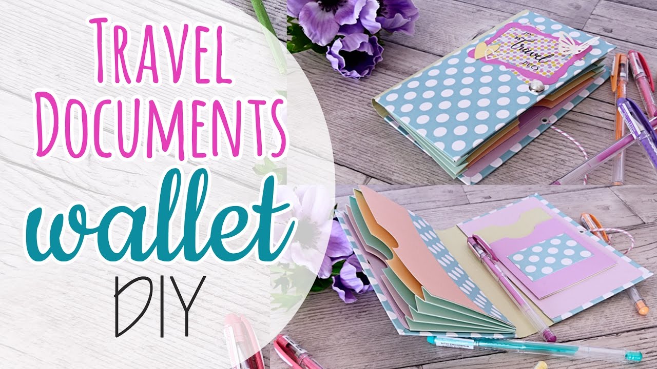 Portadocumenti da viaggio fai da te - Travel Documents wallet DIY
