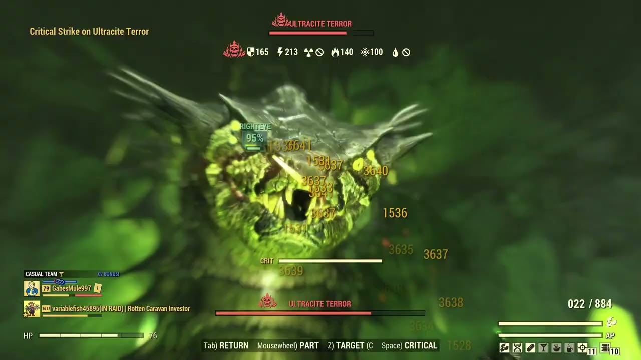 Fallout 76 Infinite VATS Vampire's Prime Elder's Mark Blood Sacrifice