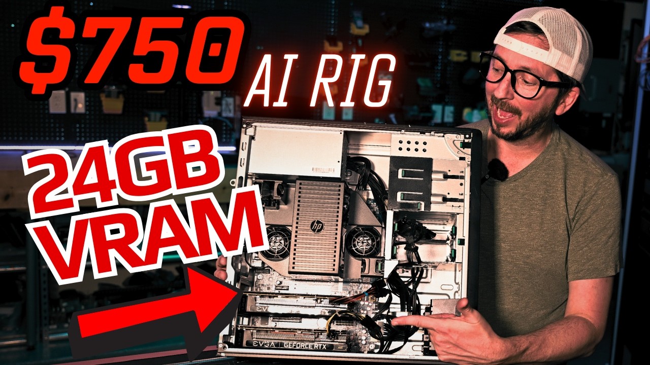 AI Home Server 24GB VRAM $750 Budget Build and LLM Benchmarking