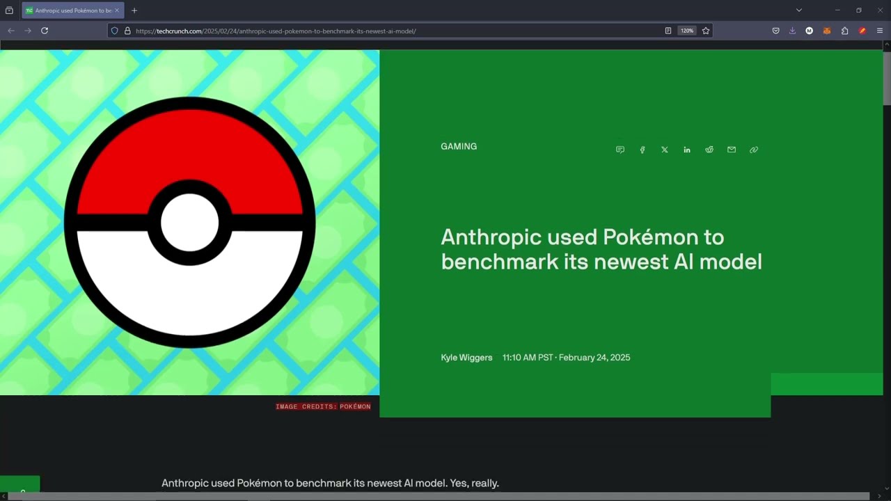 Anthropic Used Pokemon To Benchmark AI Model