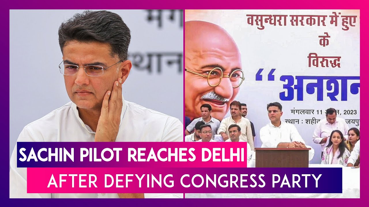 Sachin Pilot Reaches Delhi After Defying Congress Party With Day-Long Hunger Strike
