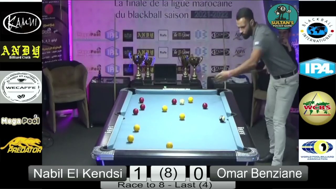 🔥 MOROCCAN BLACKBALL CHAMPIONSHIP | El Kendsi vs Benziane | Ultimate 8-Ball Action
