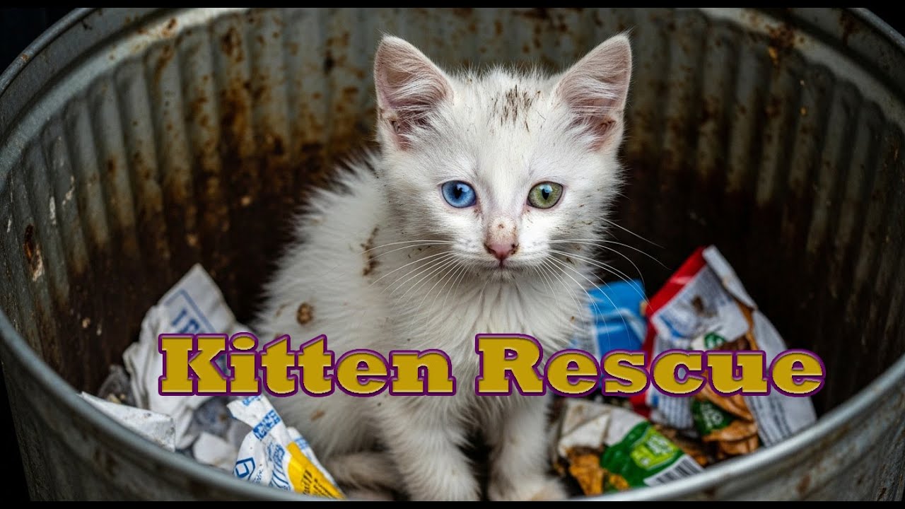"From Rainy Trash Bin to Cuddly Queen 😿➡️😻 | Kitten's Epic Rescue Transformation"(Before & After)