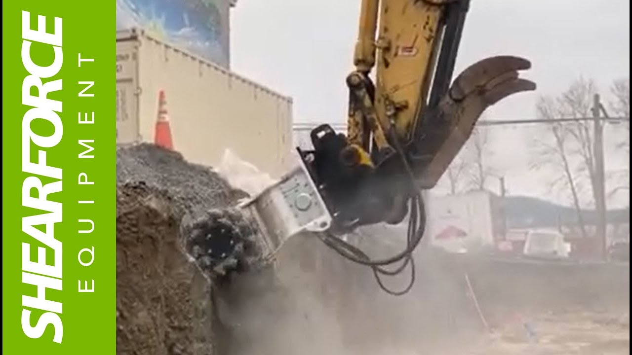 Simex TF1100 Rotary Cutter at Work Profiling Secant Pilings