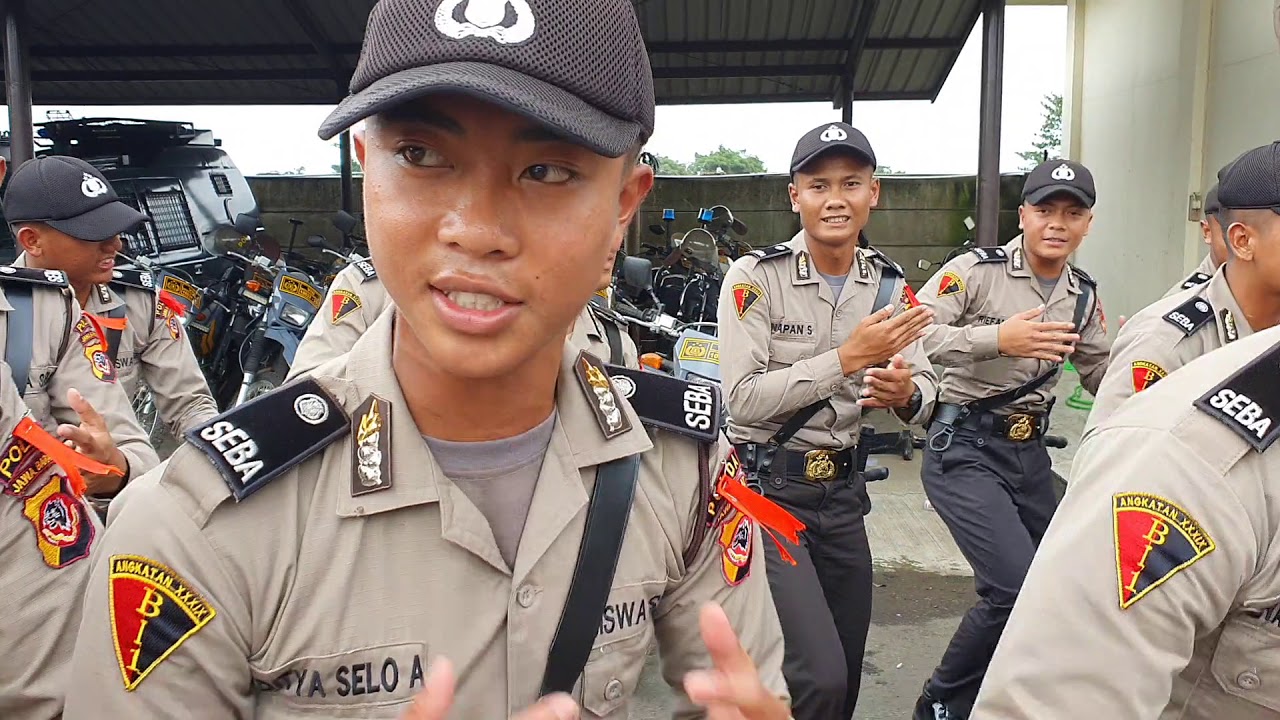 Yel yel Siswa Latja Spn Cisarua Polres Karawang