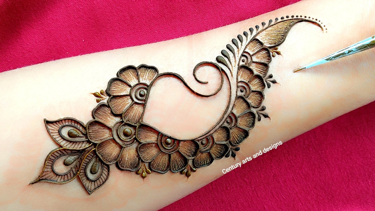 New mehndi design for front hand | Easy arabic mehndi | Simple mehndi | mehndi ka design | Mehndi
