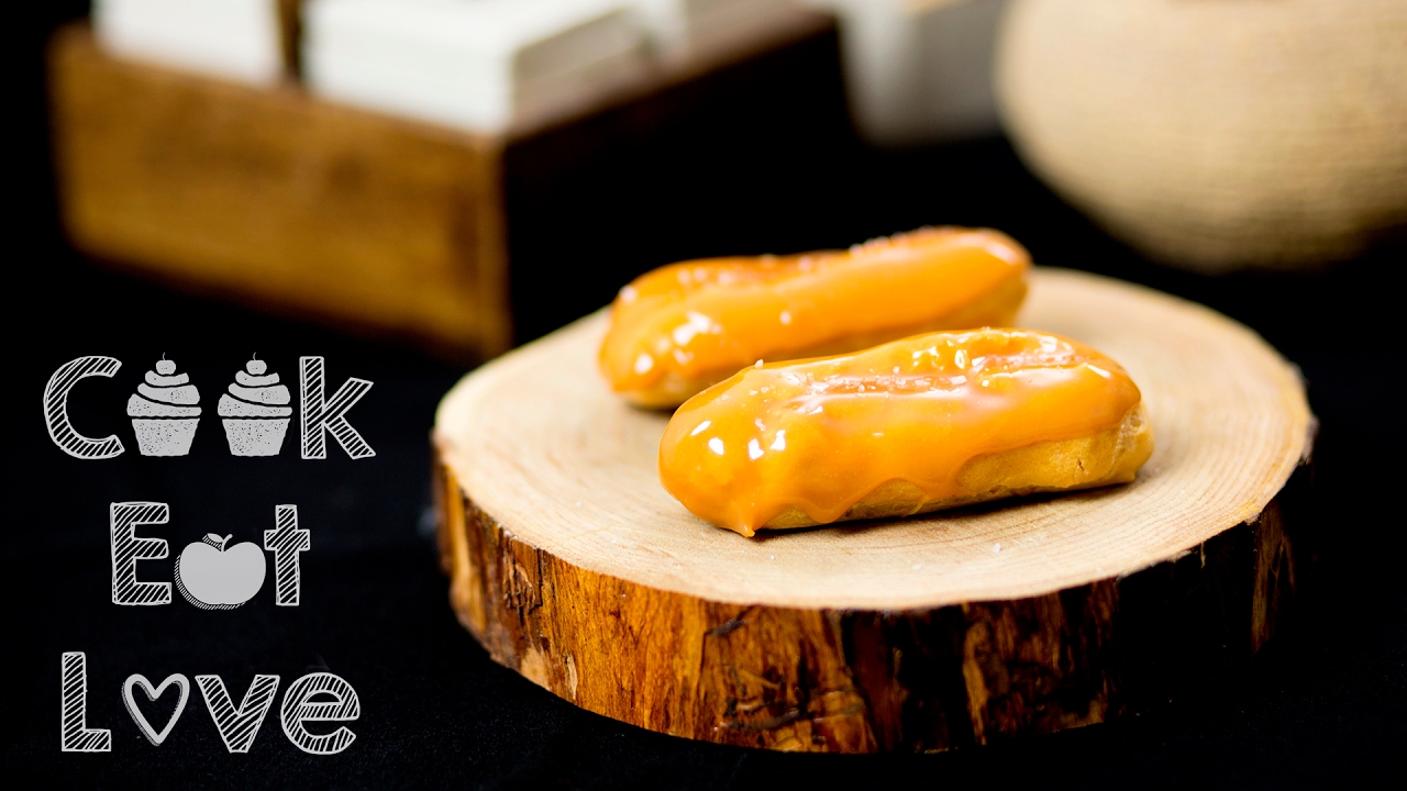 Salted Caramel Éclairs ✷ Cook Eat Love