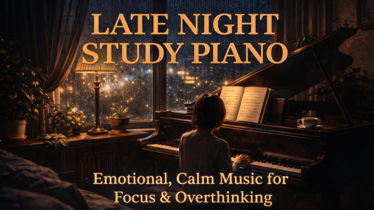Late Night Study Piano – Emotional & Calm Music for Deep Focus