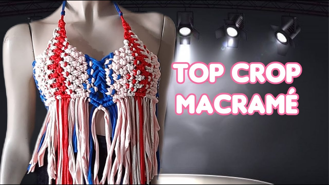TOP CROP en MACRAMÉ paso a paso