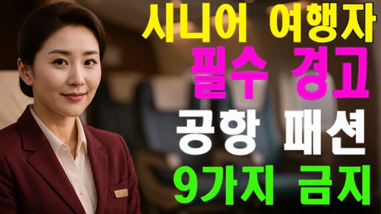 항공사도 모른 척하는 비밀: 60세 이상 여행자가 꼭 피해야 할 9가지 공항 패션 실수