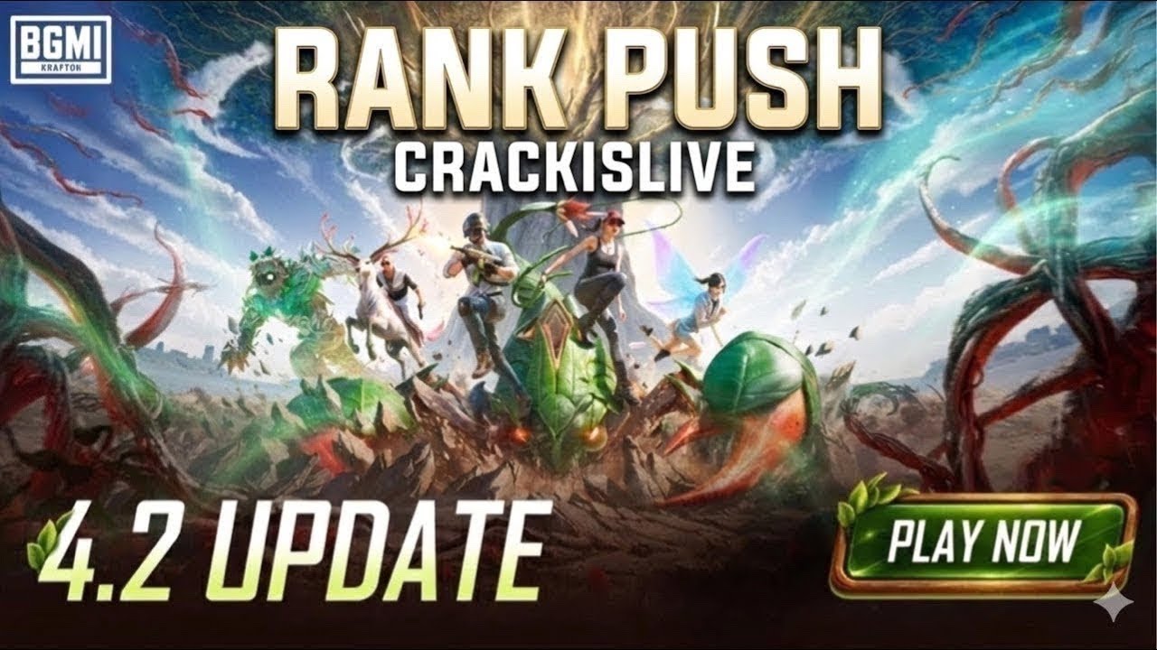 BGMI 4.2 UPDATE RANK PUSH LIVE! 🔴 Grinding to Conqueror with CRACKISLIVE | New Mode Gameplay