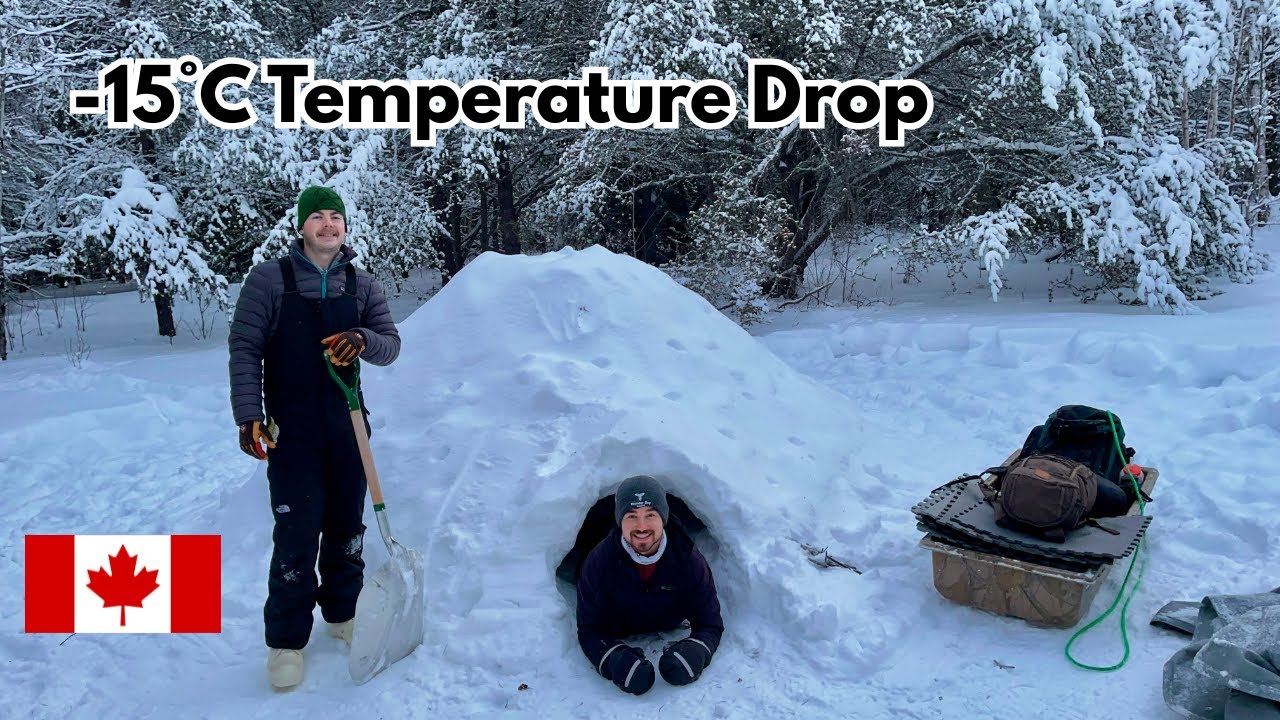 Sleeping in a Quinzee | Winter Camping in Northwestern Ontario