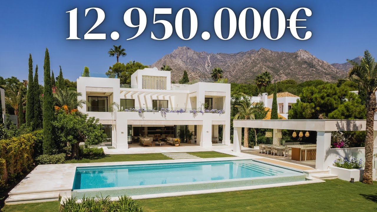 Inside a (12.9MM) Brand New Luxurious Villa with Spectacular & high-end Interior Design | Marbella